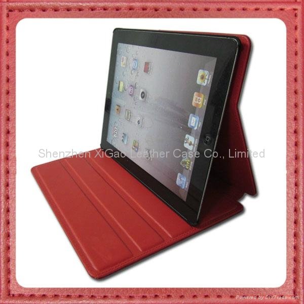 Multi-Stand Leather Case for iPad2/iPad3 3