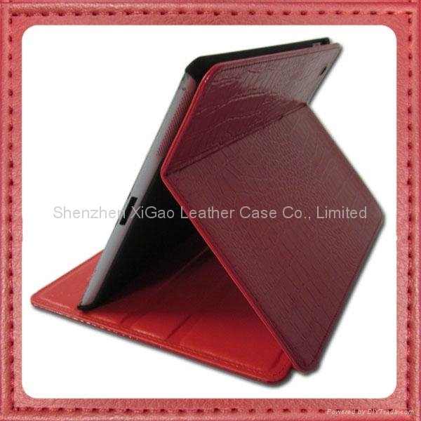 Multi-Stand Leather Case for iPad2/iPad3 4