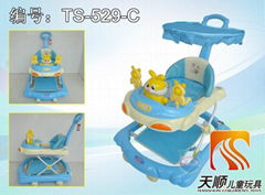 2012 the very cute rabbit style baby walker with canopy