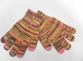 3 colors marled touch magic gloves