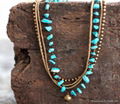 stone neckalace pendant turquoise