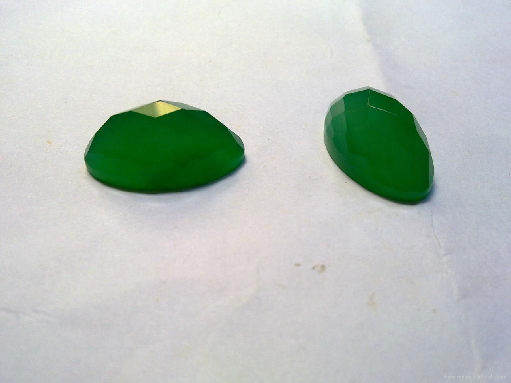 Green chalcedony Oval  4