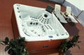 S800 Luxury outdoor spa with three lounge seats for 5 persons