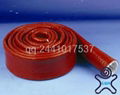 Silicone coated E-fiberglass braided fire sleeve 3