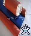 Silicone coated E-fiberglass braided fire sleeve 4