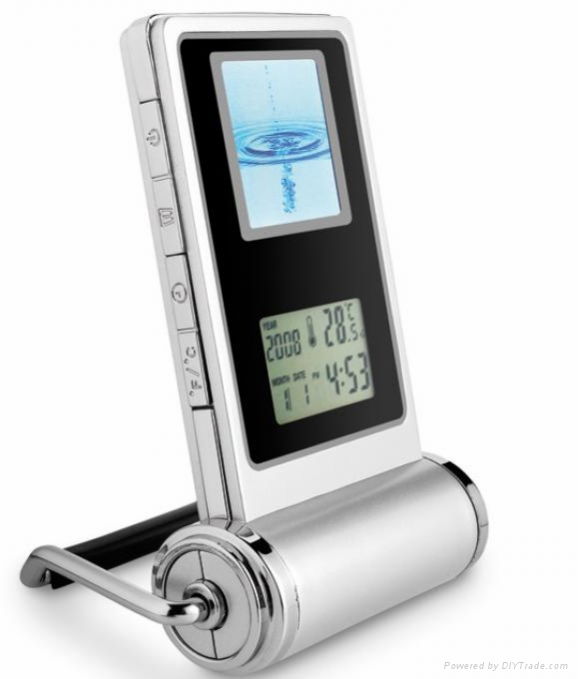 1.5 inch digital photo frame with weather station 