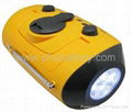 Multifunctional Media Player crank dynamo LED Flashlight 3