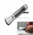 Solar/Dynamo Flashlight with FM Radio, Emergency charger for cell phone 2