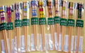 Plastic bag filled with Beautiful paint chopsticks for children