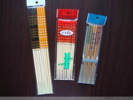 Plastic bag filled with Beautiful paint chopsticks for children 5