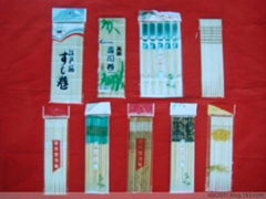 Set of plastic bag of Senior Beautiful paint bamboo chopsticks