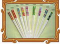 Beautiful Color of Carbonizated packaged paint chopsticks