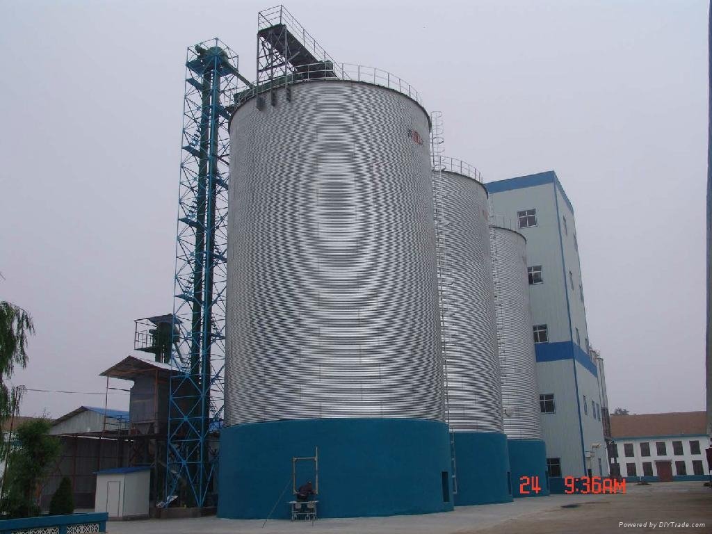  asembly ga  anized  grain storage steel silo for mill plant 2
