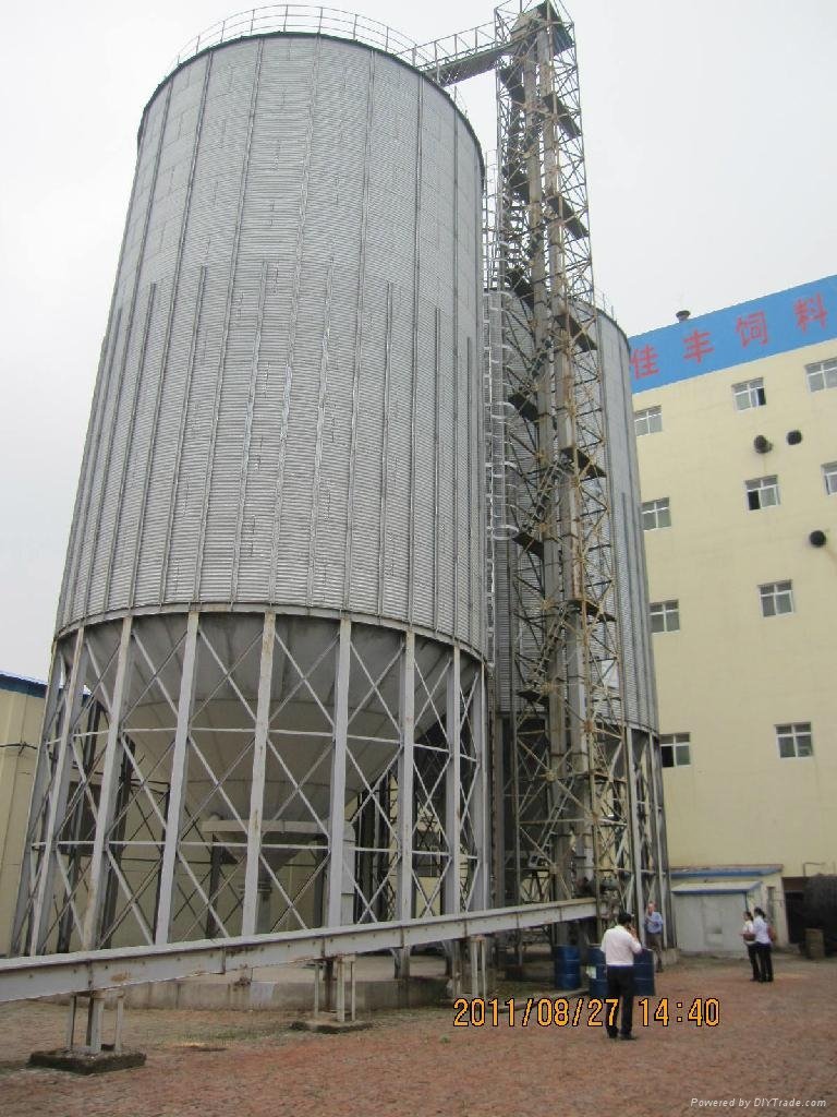  hopper bottom grain storage steel silo for farm 2