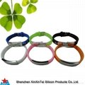 Silicon id bracelet with stainless steel bukle and clasp 4