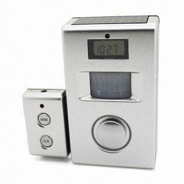 PIR alarm with auto switch and solar panel 2