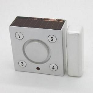 door and window magnet alarm with solar panel