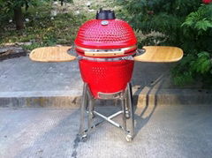 21 Inch Red Shiny auplex Ceramic BBQ Grill kamado limited 