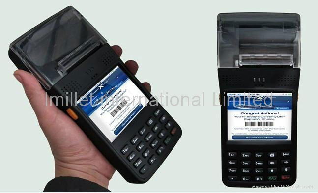 Windows Mobile 6.5 Handheld Computer POS Thermal printer Honeywell Barcode