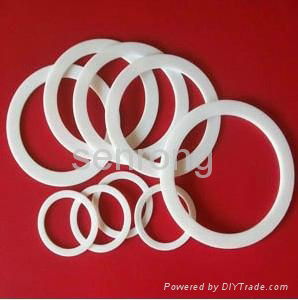  White Virgin Teflon ptfe gasket  3