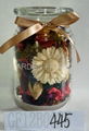 potpourri in glass vase