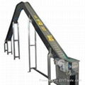 Continuous bulk chain conveyors