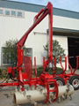 log loader trailer with crane 3