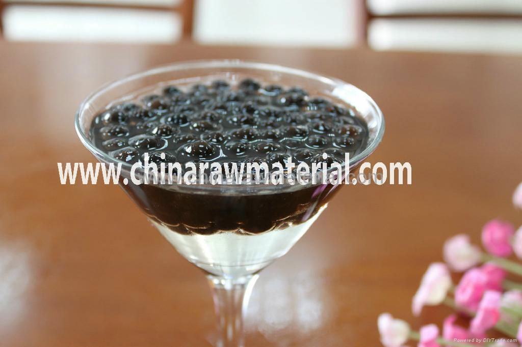 Black tapioca pearl for bubble tea bubble milk tea boba tea