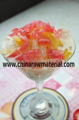 Fruity nata de coco as bubble milk tea fillings