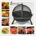 outdoor casty iron bbq grill fire pit
