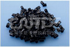 Conductive PC compound with carbon fiber added for electrical conductivity. 