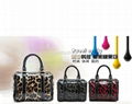 Fashion Sequin Leopard Genuine leather