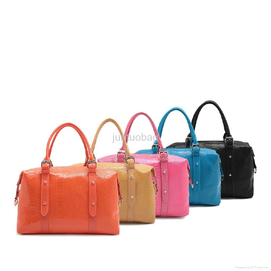 Sequin Genuine Leather Set-up Women Tote and Shouler Bag 5