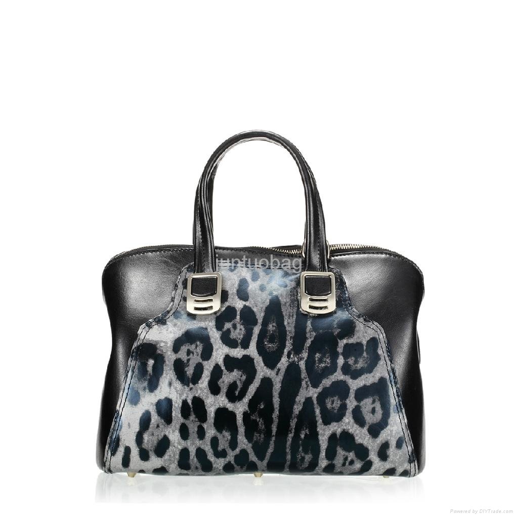  Autumn and Winter Leopard Genuine Leather  Women Bag 2