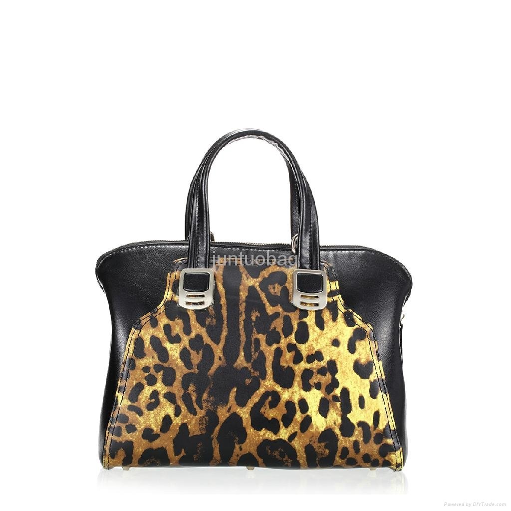  Autumn and Winter Leopard Genuine Leather  Women Bag 3