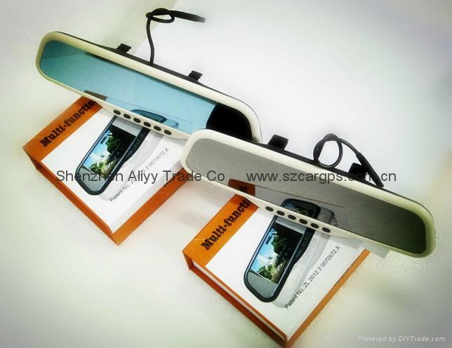 rearview mirror car DVR  + 4.3 inch reverse monitor+ reverse backup camera