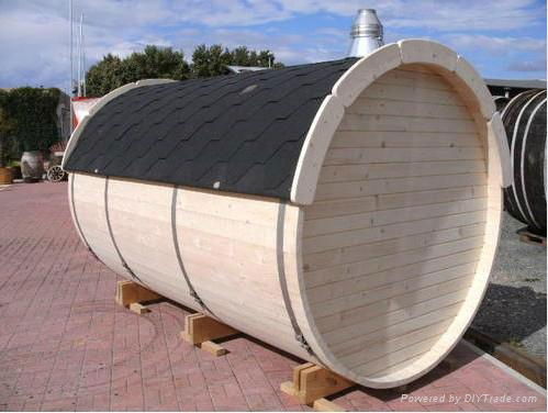 6persons New-designed barrel Sauna room  2