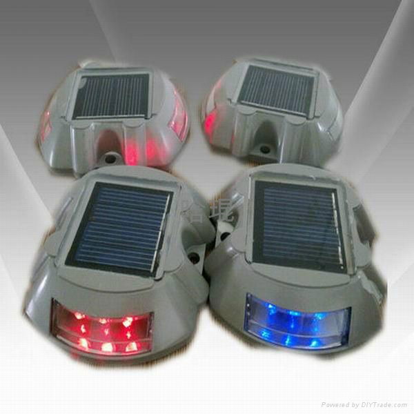 Aluminum Solar Road Stud White/ Red led flashing Model HK-JD110 3