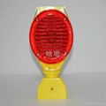 Red led Solar Warning sign light Model