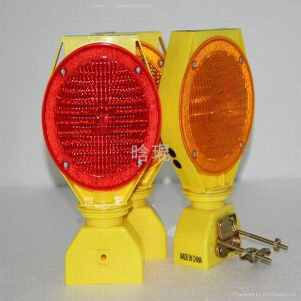  Red led Solar Warning sign light Model HK-JL330 3