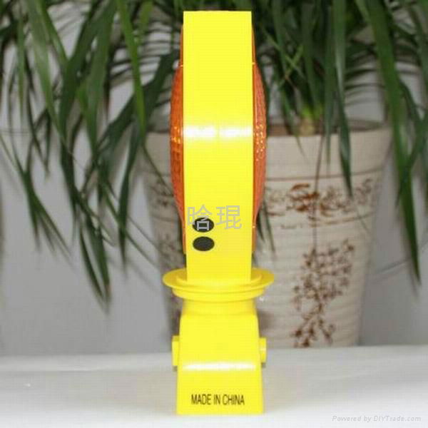  Red led Solar Warning sign light Model HK-JL330 5