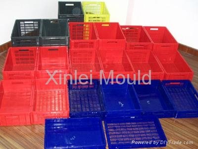 plastic injection turnover box mould with high quality 3