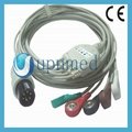 Universal One piece 5-lead ECG Cable with leadwires 1