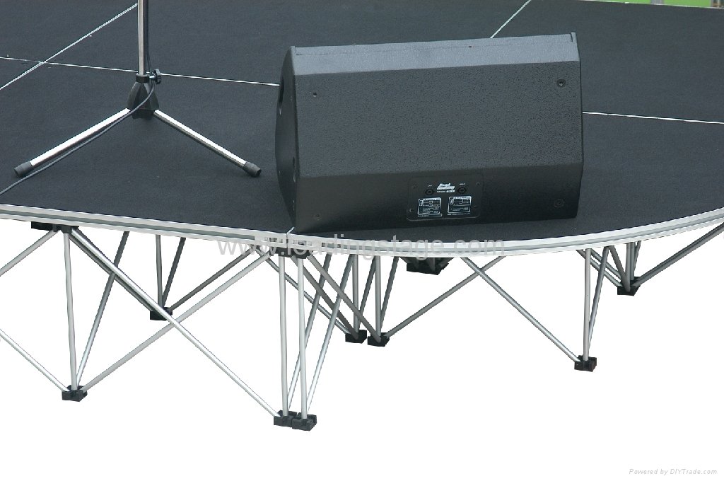 60cm high Folding Stage with Transportation Road Cases