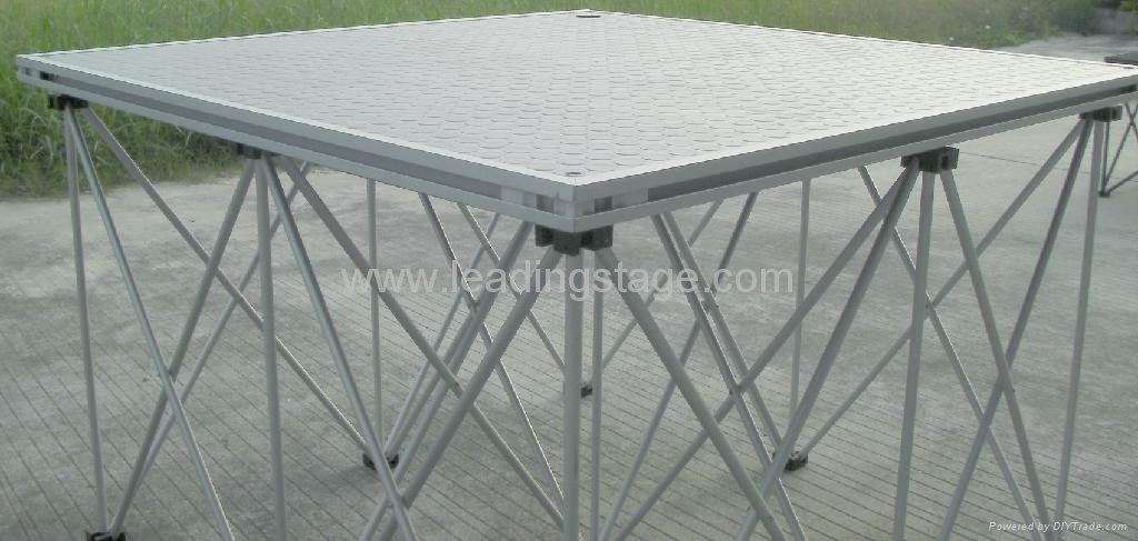 60cm high Folding Stage with Transportation Road Cases 4