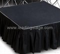 Portable Stage with Folding Risers 3