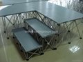Portable Stage with Folding Risers 5