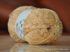 Wool blended knitting yarn