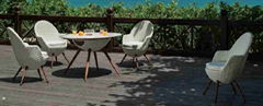 ARTIE GARDEN outdoor PE wicker dining table set