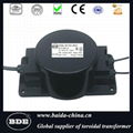 Toroidal waterproof transformer